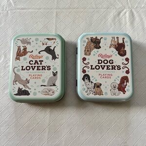 NIB Cat and Dog Lover's Playing Cards Set - Multicolor
